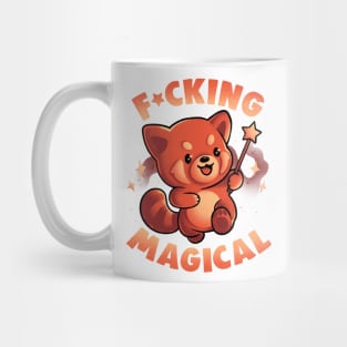 Red Panda Magic - Funny Cute Wizard Red Panda Gift Mug